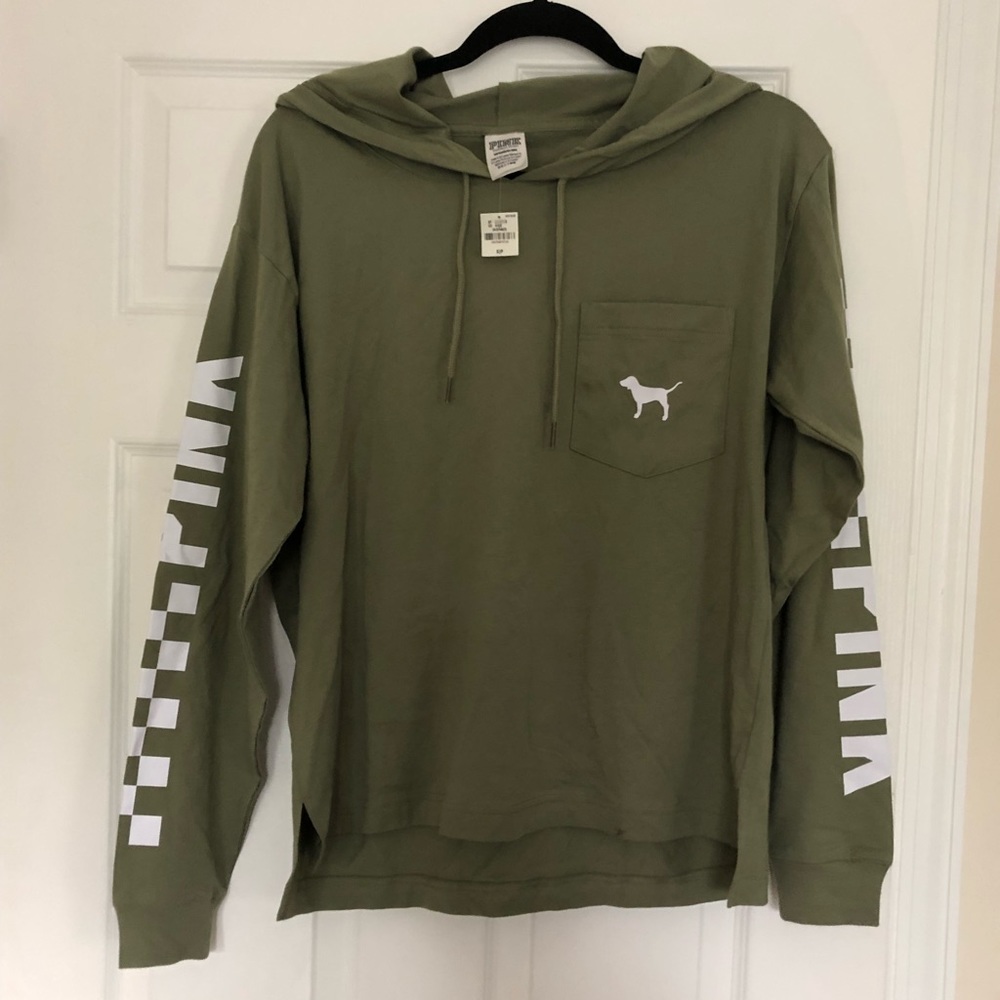 PINK hoodie/long sleeve top